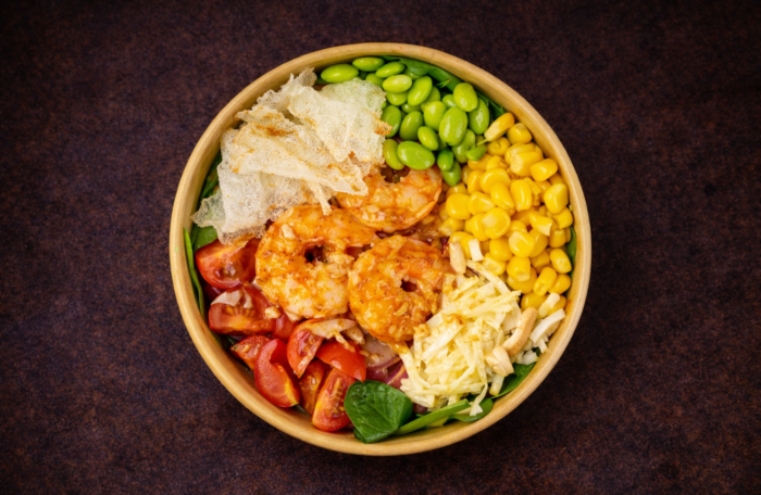 shrimp salad Praha praha prague holesovice